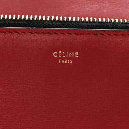 Celine Smooth Calfskin Medium Edge Shoulder Bag Red 6 of 14