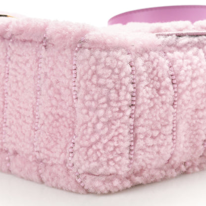 Fendi Sheepskin Crystal Beaded Baguette Violet 8 of 8