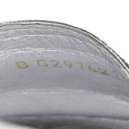 Chanel Laminated Goatskin CC Espadrilles 37 Silver 8 of 14