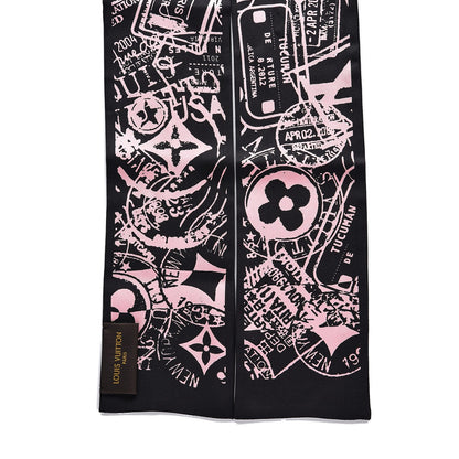 Louis Vuitton Silk Boarding Bandeau Black Pink 3 of 4