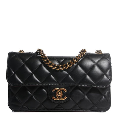 Chanel Calfskin Quilted Large Perfect Edge Flap Black 1 of 8