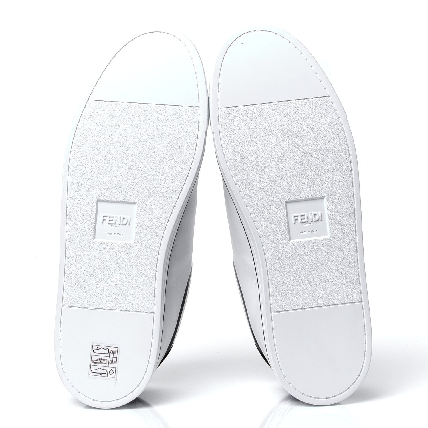 Fendi X JOSHUA VIDES Nappa Rockoclick Slip On Sneakers 38.5 Snow White Black 7 of 11
