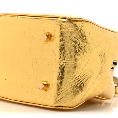 Khaite Metallic Calfskin Small Maeve Bag Gold 8 of 15