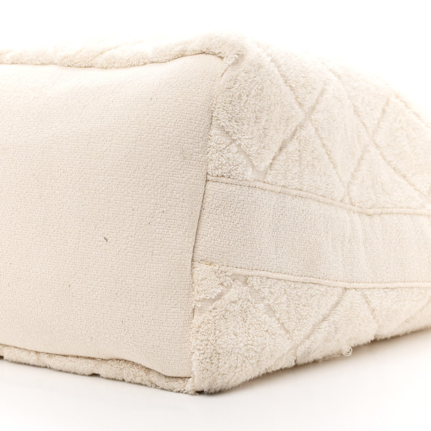 Terry Cotton CC Beach Tote Towel Set Ivory