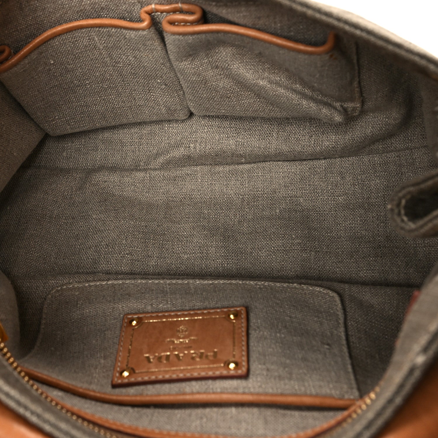 Prada Denim Chain Shoulder Bag Militare 5 of 11