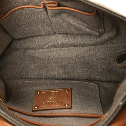 Prada Denim Chain Shoulder Bag Militare 5 of 11