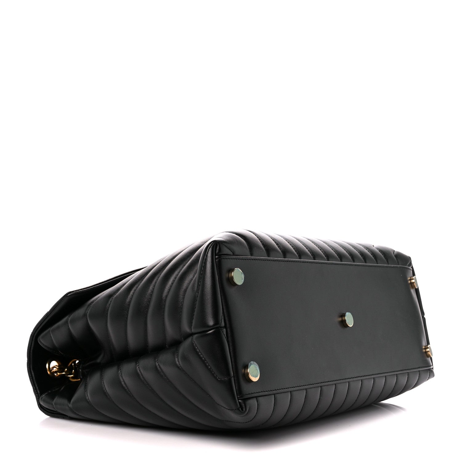 Saint Laurent Calfskin Y Quilted Monogram Large Loulou Chain Satchel Black 4 of 12