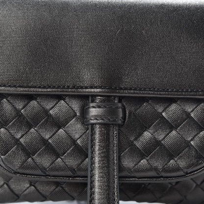 Bottega Veneta Nappa Intrecciato Front Pocket Flap With Chain Dark Silver 8 of 9
