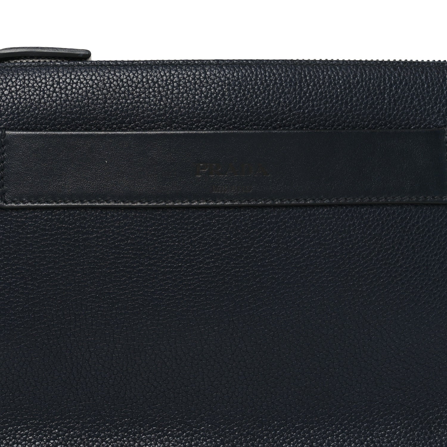 Prada Vitello City Wristlet Pouch Black 14 of 18