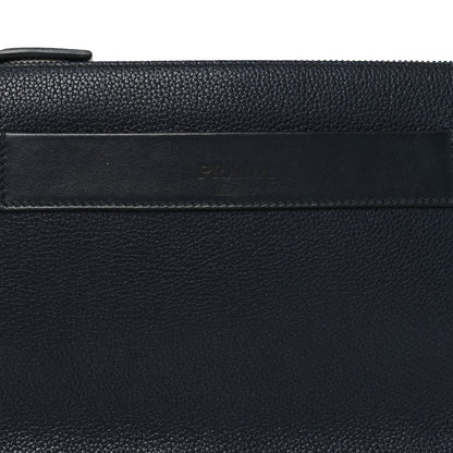 Prada Vitello City Wristlet Pouch Black 14 of 18