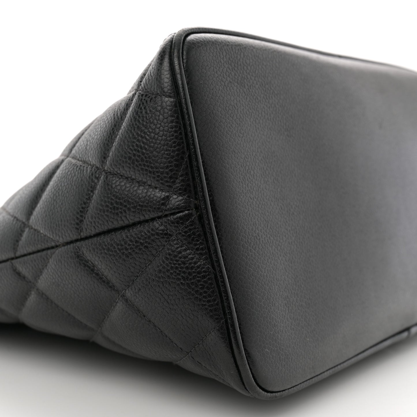 Caviar Quilted Medallion Tote Black