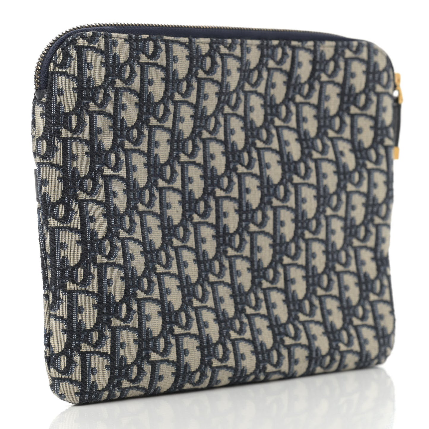 Oblique Pouch Clutch Blue