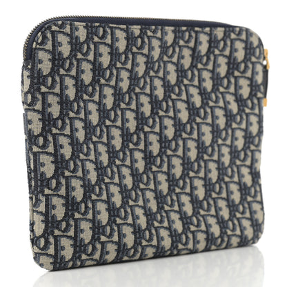 Christian Dior Oblique Pouch Clutch Blue 2 of 6