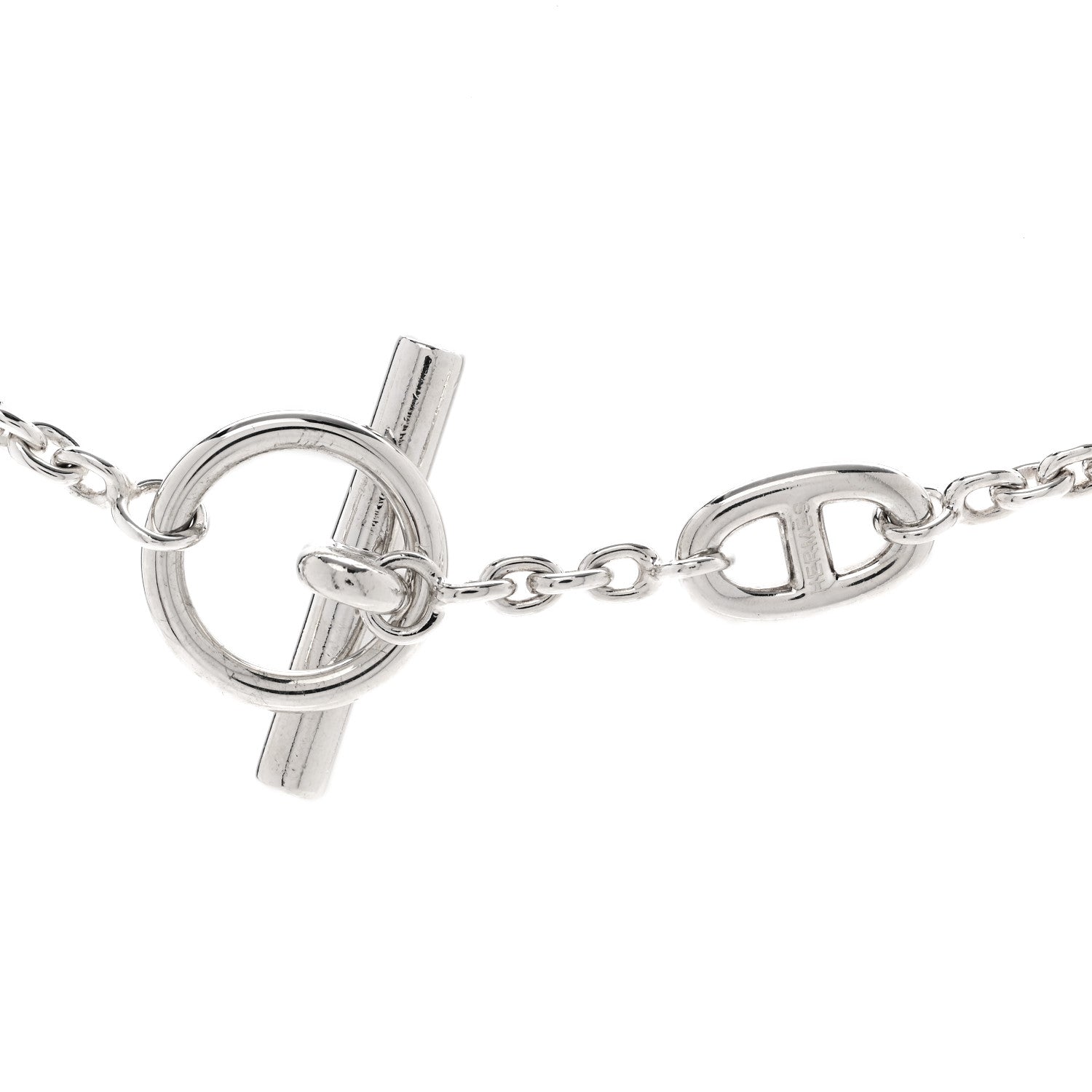 Hermes Sterling Silver Farandole Necklace 160 4 of 6