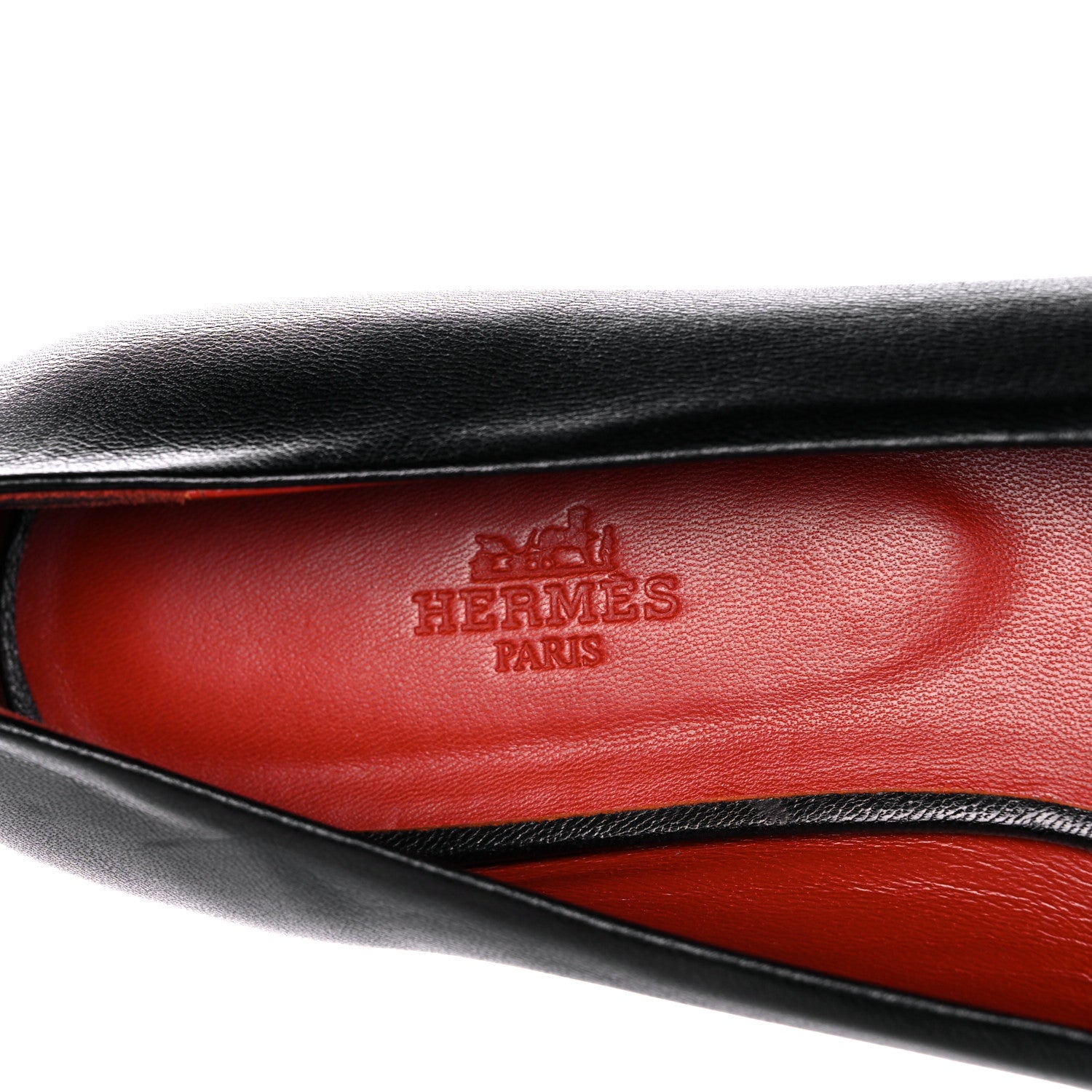 Hermes Goatskin Bilbao Ballet Flats 41 Black 7 of 11