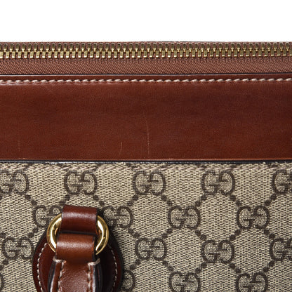 Gucci GG Supreme Monogram Small Zip Top Tote Beige Tuscany 10 of 10