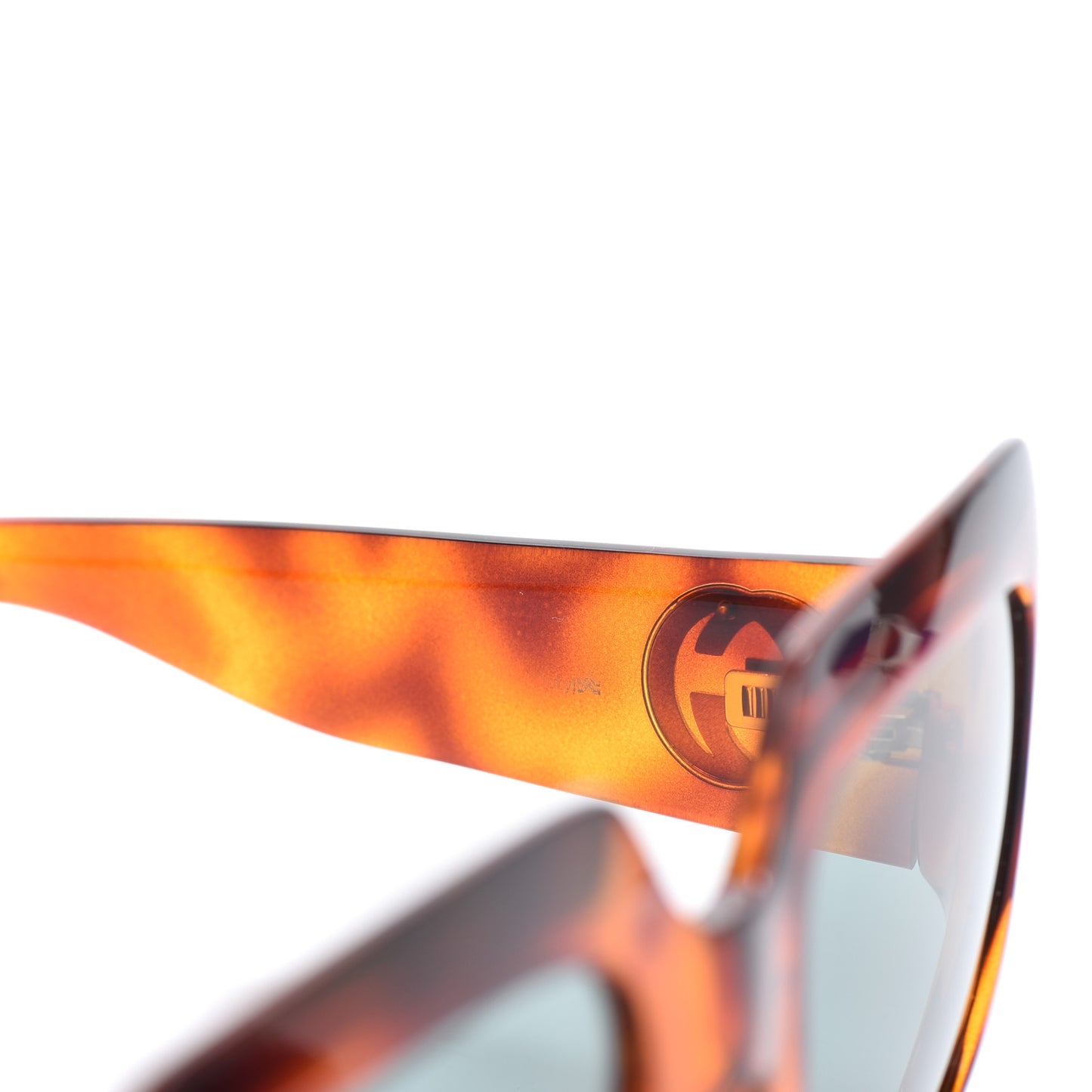 Acetate Square Frame Sunglasses GG 0053S Havana