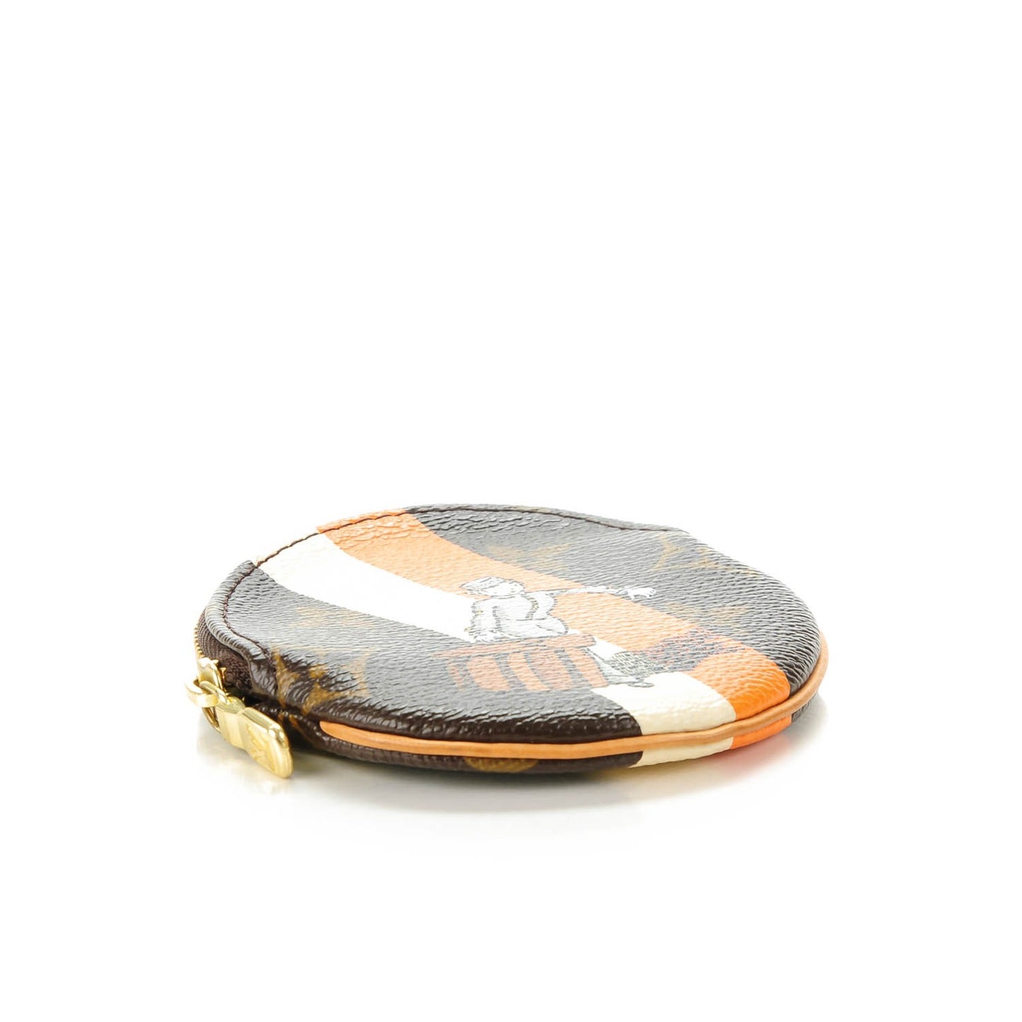 Monogram Groom Round Coin Purse