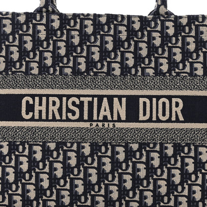 Christian Dior Oblique Medium Book Tote Blue Multicolor 8 of 10