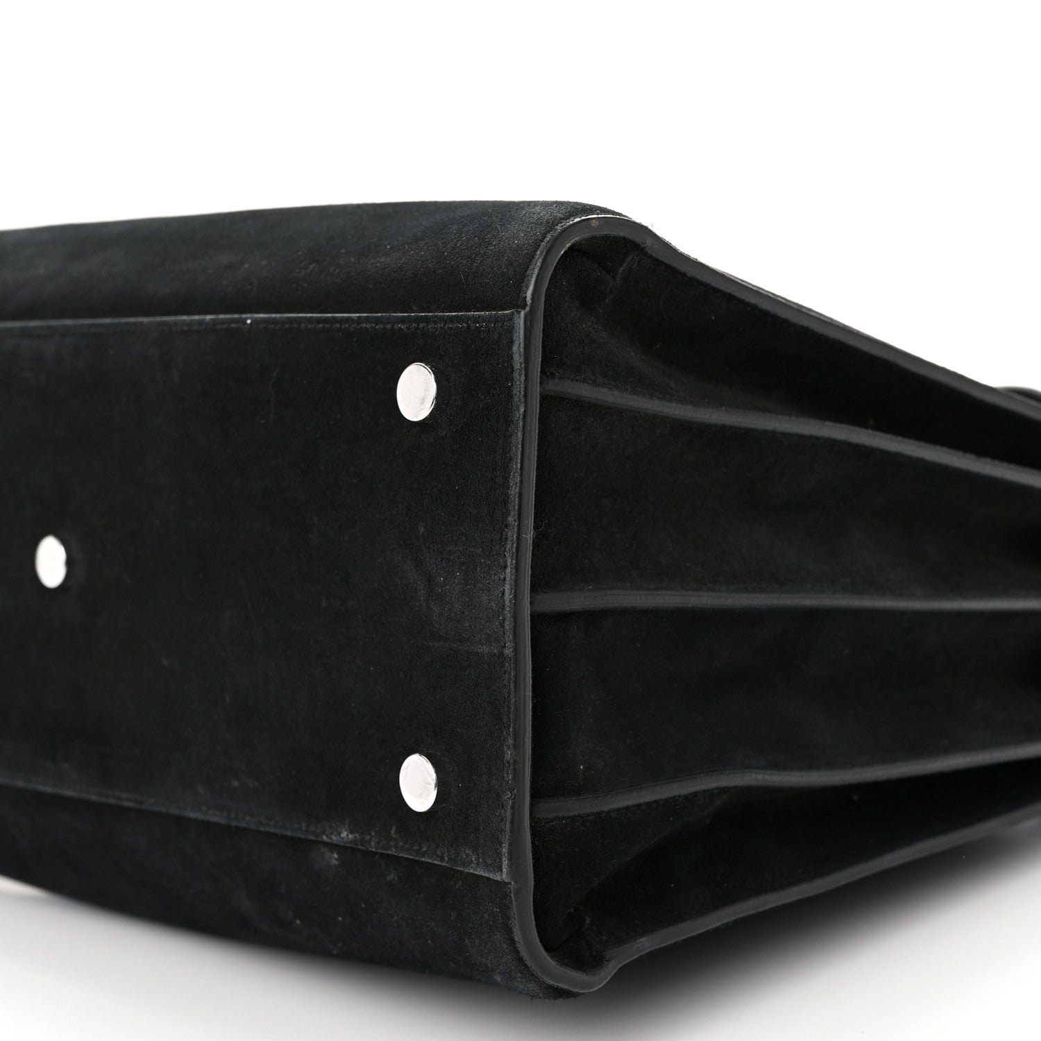 Saint Laurent Suede Crocodile Embossed Small Sac De Jour Black 11 of 11