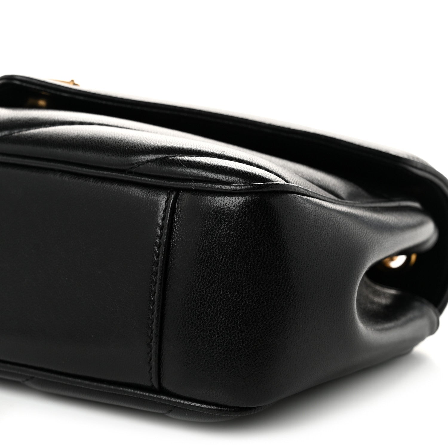 Saint Laurent Lambskin Chevron Quilted Small Loulou Black 11 of 12
