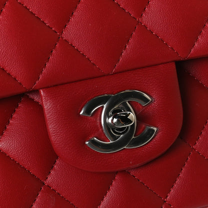 Chanel Lambskin Quilted Medium Double Flap Red 11 of 12