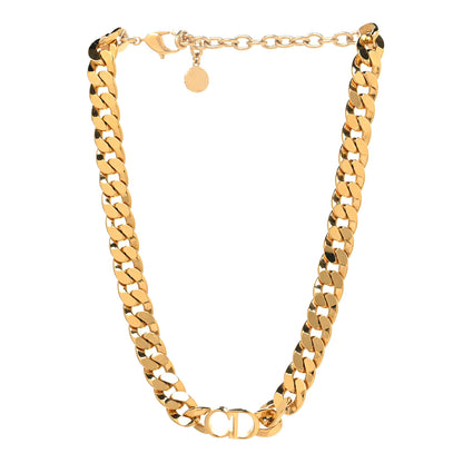 Christian Dior Metal CD Choker Necklace Gold 3 of 5
