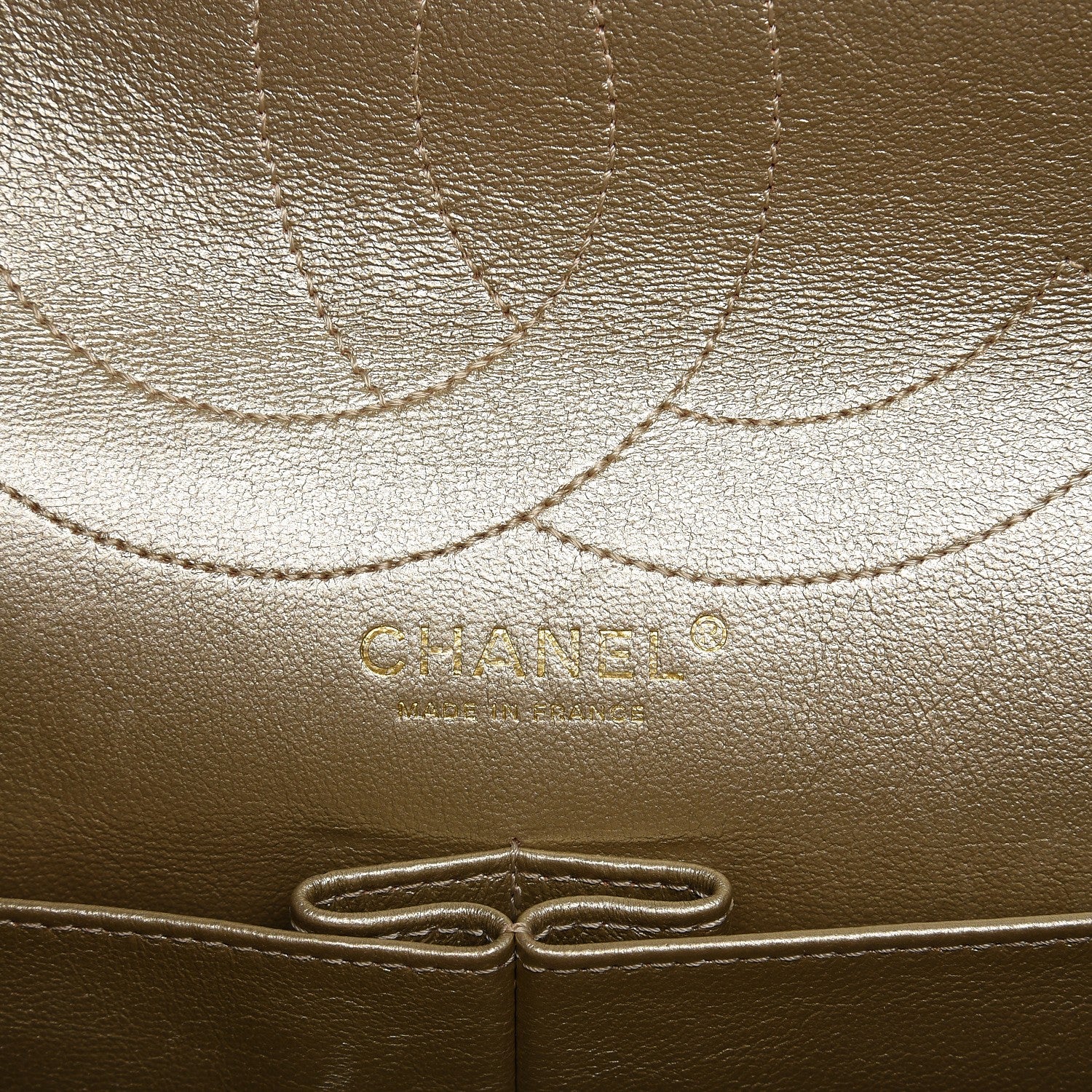 Chanel Metallic Aged Calfskin Quilted 2.55 Reissue 227 Flap Gold 6 of 9