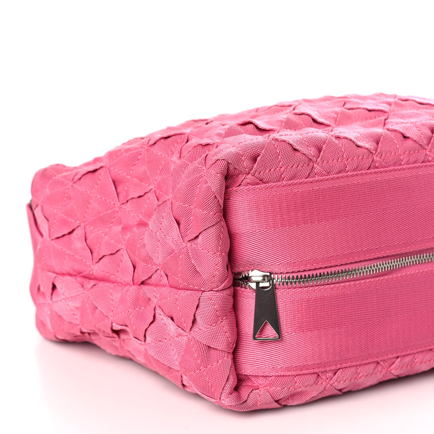 Canvas Maxi Intrecciato Webbing Cassette Crossbody Bag Pink