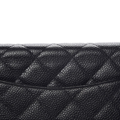 Chanel Caviar Quilted Wallet On Chain WOC Black 9 of 9