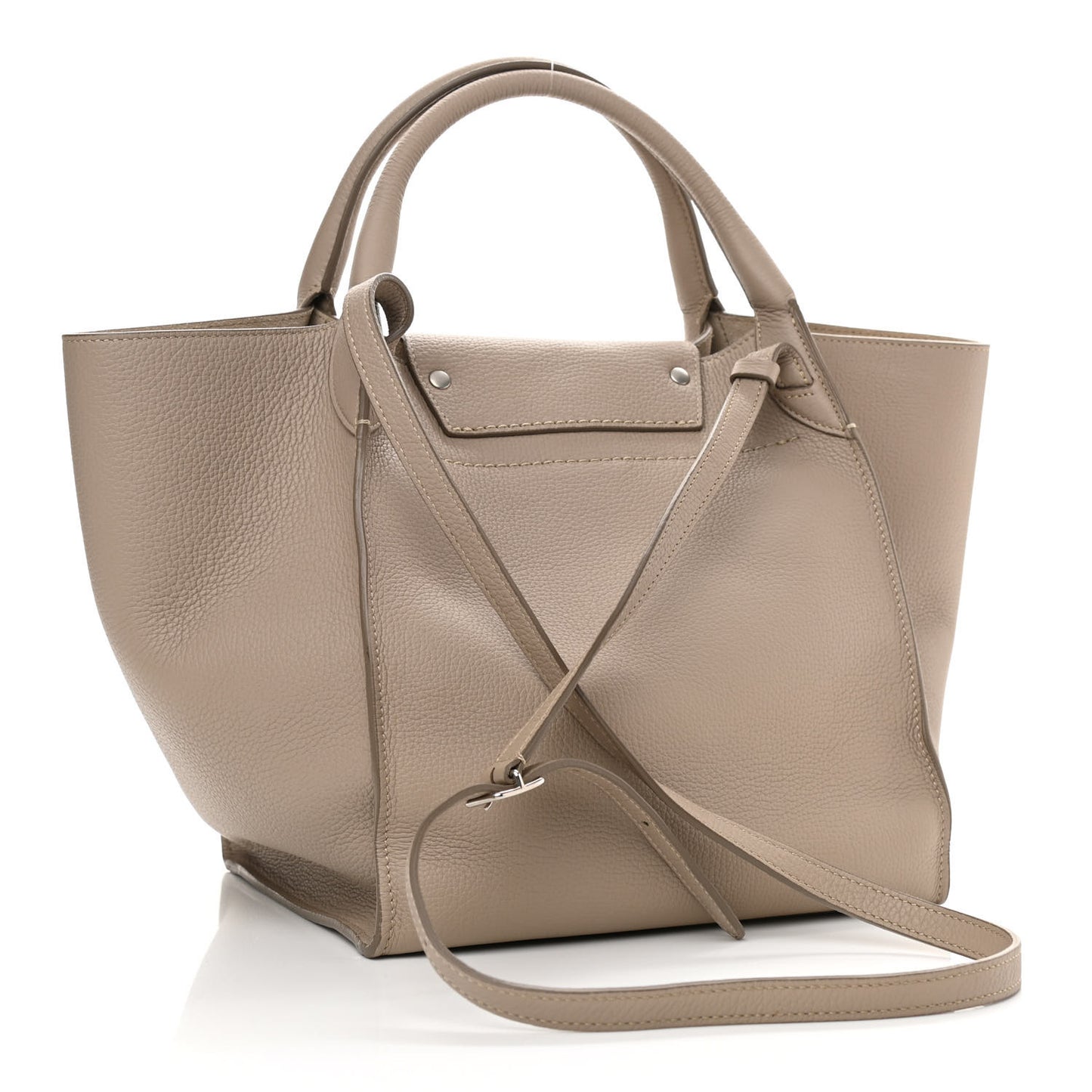 Supple Grained Calfskin Small Big Bag Light Taupe