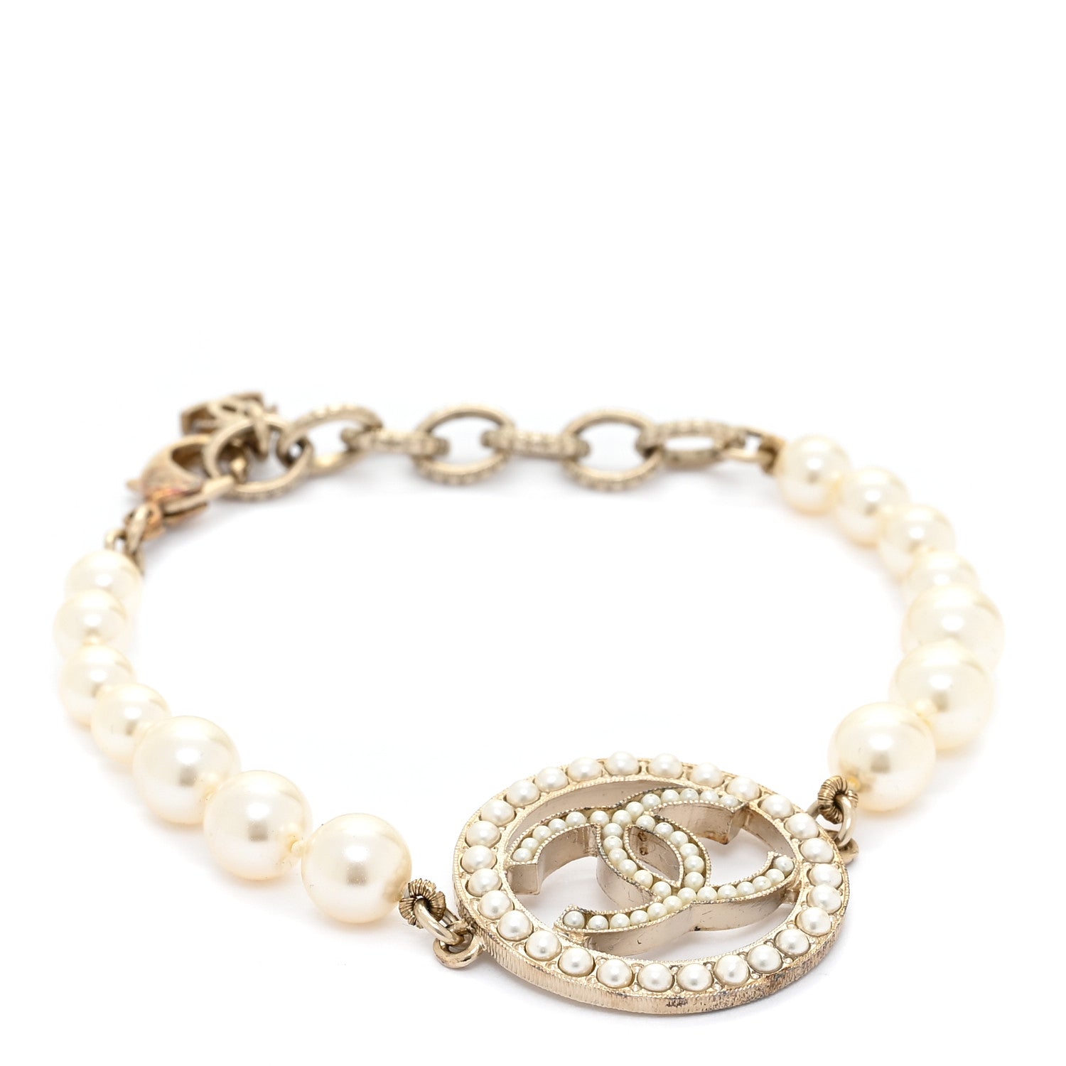 Chanel Pearl CC Bracelet Gold 1 of 5