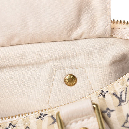 Louis Vuitton Mini Lin Croisette Speedy 30 Blue 10 of 12