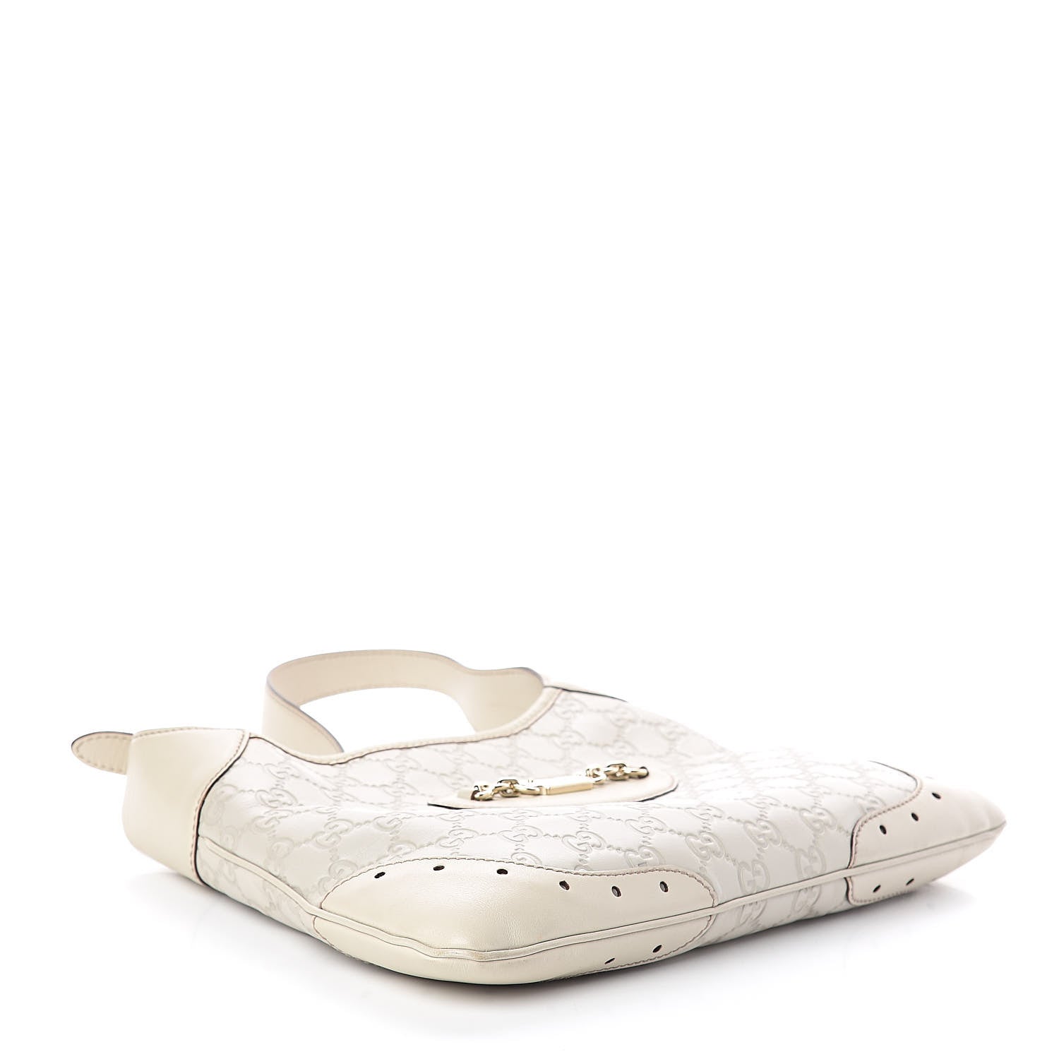Gucci Guccissima Punch Hobo Off White 4 of 12