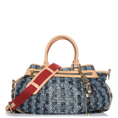 Louis Vuitton Denim Raye Cabas GM 1 of 8