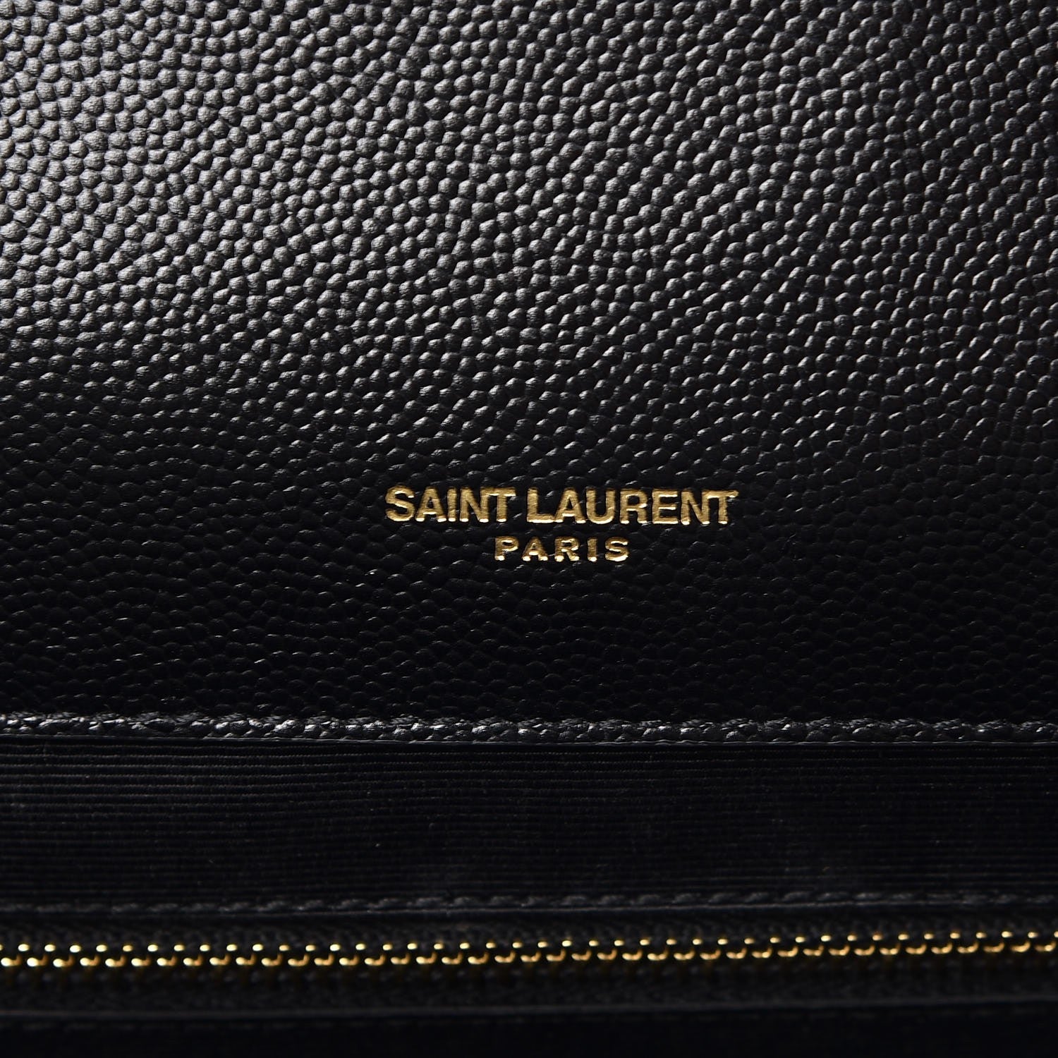 Saint Laurent Grain De Poudre Textured Mixed Matelasse Large Triquilt Monogram Satchel Black 7 of 9