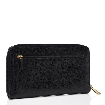 Chanel Caviar CC Timeless Large Zip Around Wallet Black 3 of 12