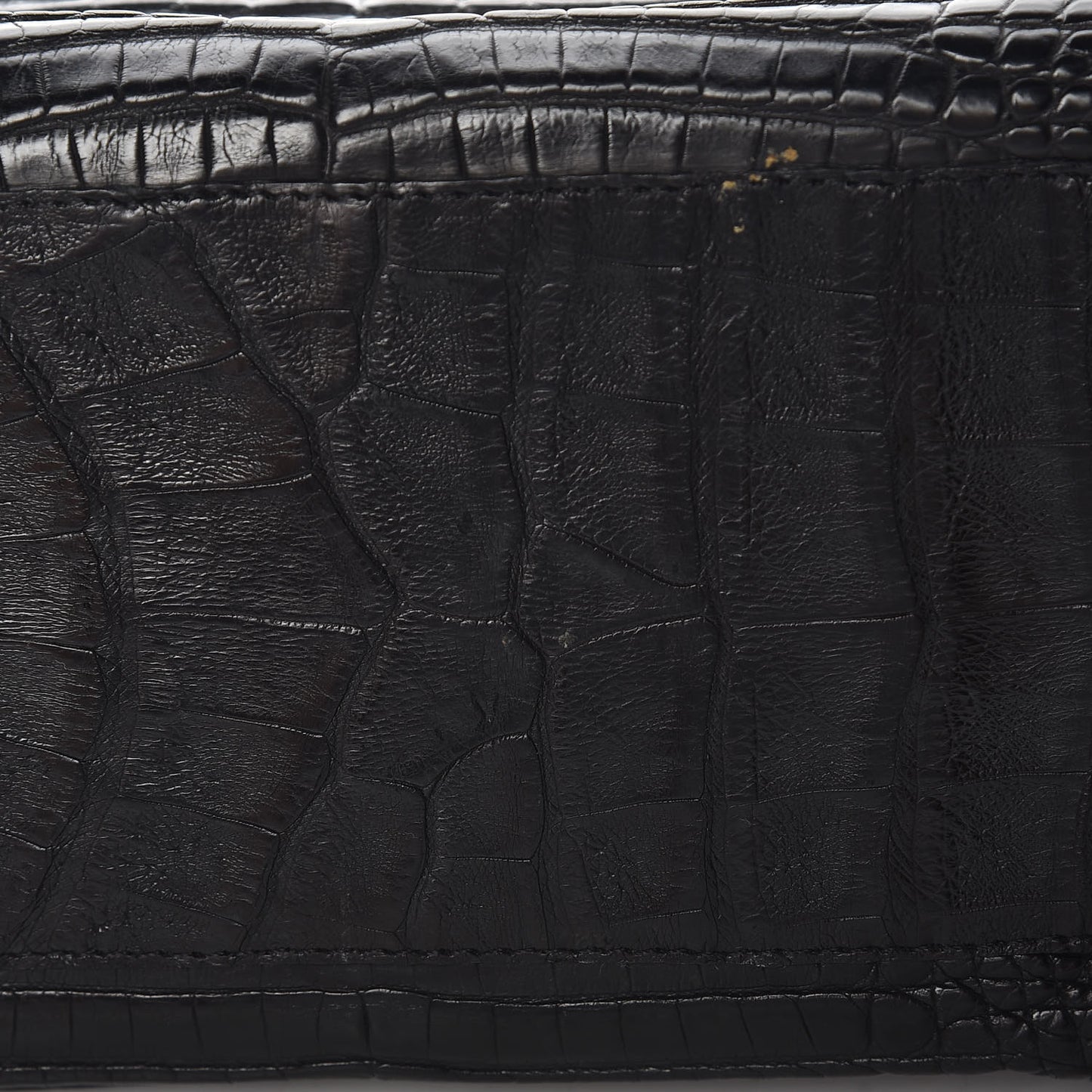 Crocodile Tote Black