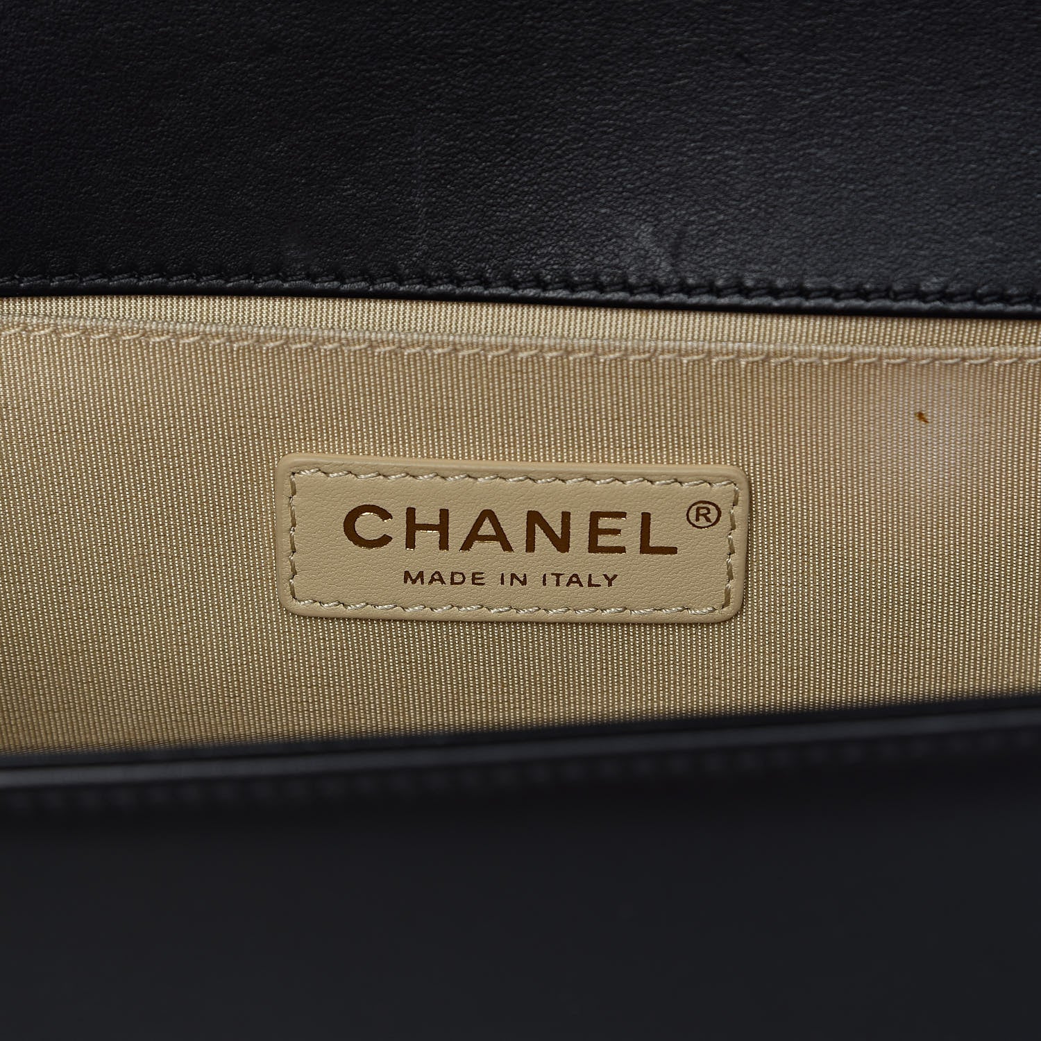 Chanel Calfskin Chevron Quilted Contrast Stitch Medium Boy Flap Black 6 of 13