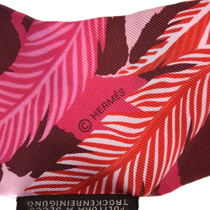Hermes Silk Jaguar Quetzal Twilly Fuchsia Rose Bordeaux 3 of 5