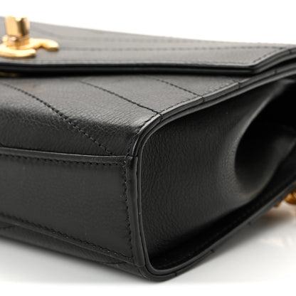 Chanel Calfskin Chevron Stitched Coco Waist Bag Black 10 of 10