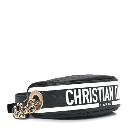 Christian Dior Lambskin Cannage Mini Dior Vibe Hobo Bag Black 4 of 9