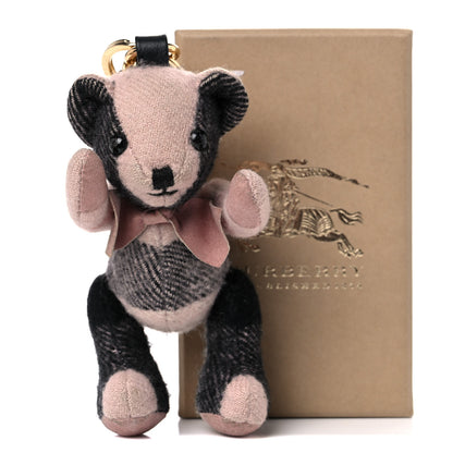 Burberry Cashmere House Check Thomas Rucksack Bear Bag Charm Ash Rose 8 of 8