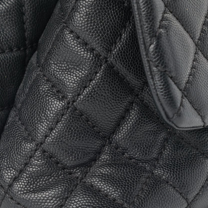 Chanel Caviar Quilted Small Coco Handle Flap Black 9 of 12