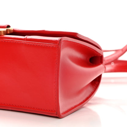 Balenciaga Shiny Box Calfskin Hourglass Top Handle Bag XS Bright Red 11 of 17