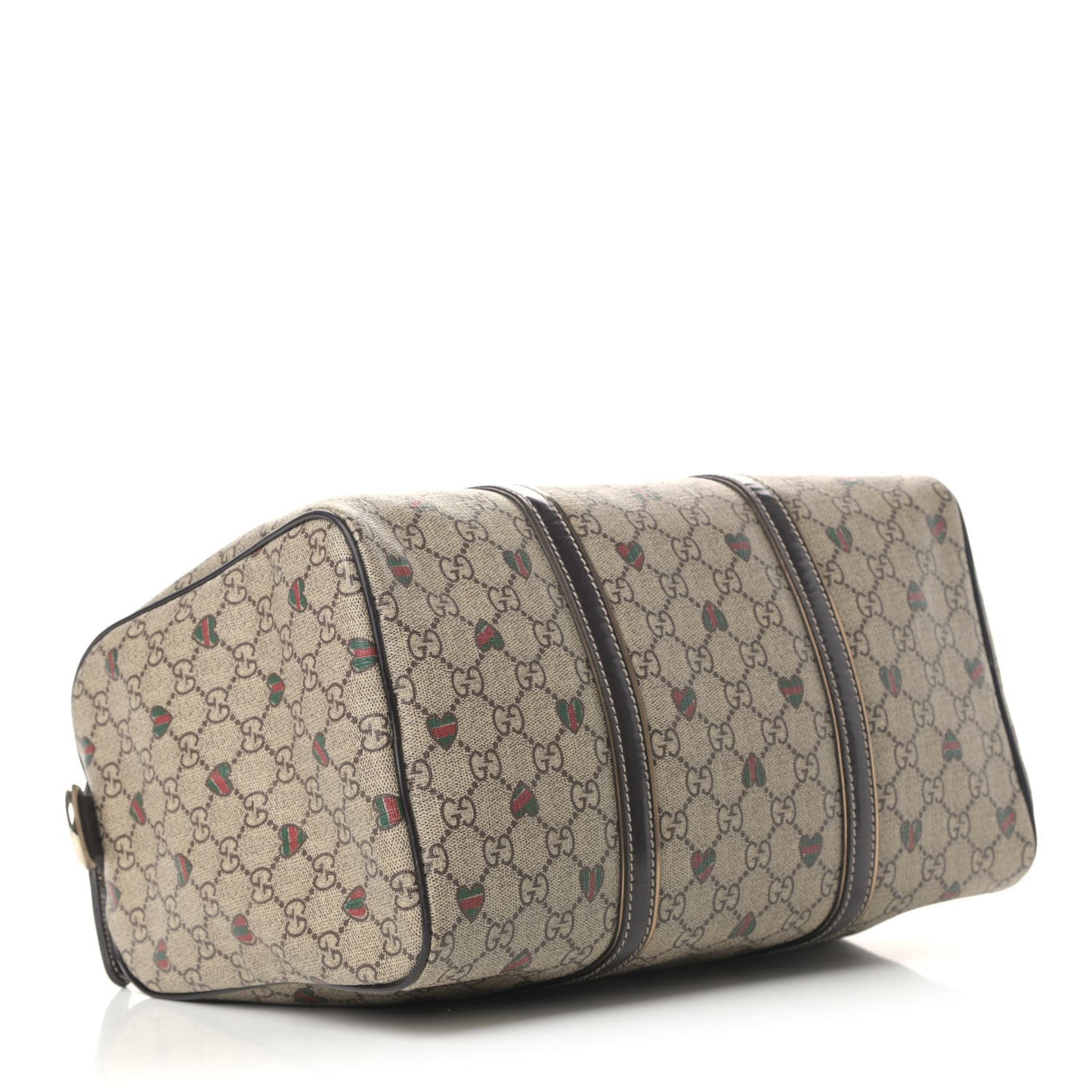 GG Plus Monogram Hearts Medium Joy Boston Dark Brown