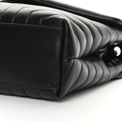 Saint Laurent Calfskin Y Quilted Monogram Medium Loulou Chain Satchel Black 10 of 17