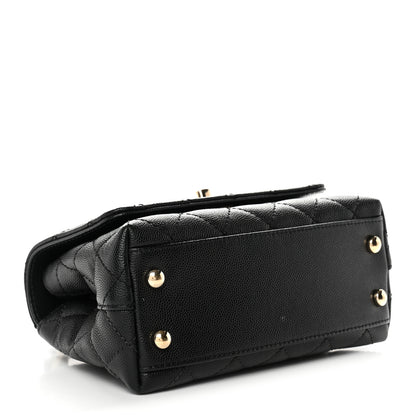 Chanel Caviar Quilted Extra Mini Coco Handle Flap Black 4 of 12