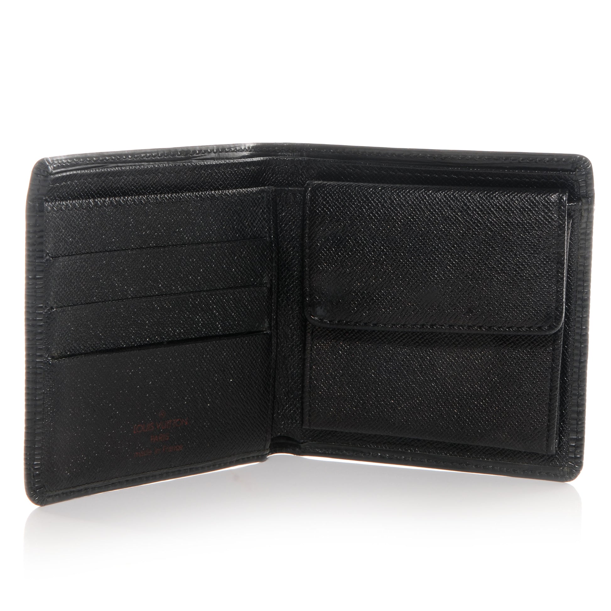 Louis Vuitton Epi Porte-Billets Cartes Credit Monnaie Wallet Black 5 of 7