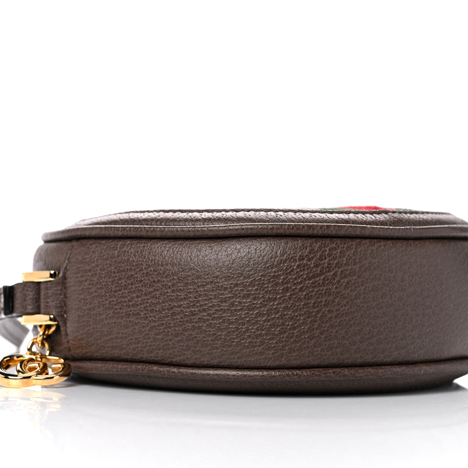 Gucci GG Supreme Monogram Web Ophidia Circle Wristlet Beige New Acero 7 of 10